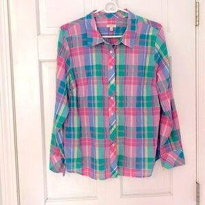 Talbots Button Down Shirt Large Petite